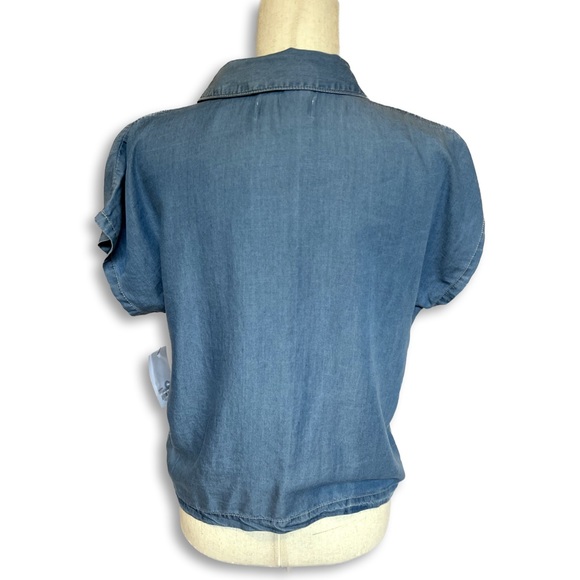 Sonoma XS Jean T-Shirt Button-up NWT - Picture 3 of 6